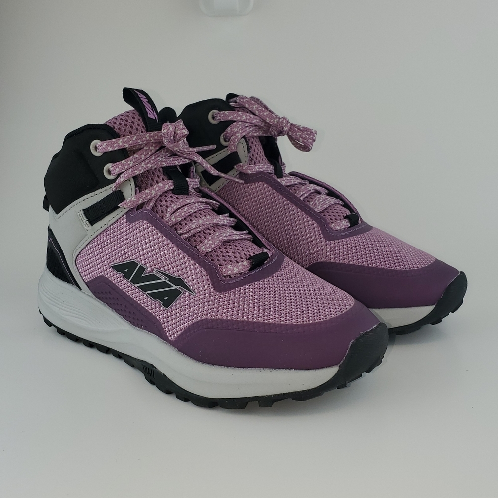 Avia Womens Avi Grit Hiking Boot Size 7 Black Purple Blue